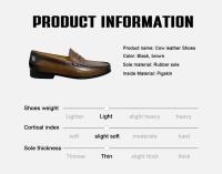 Zapatos de hombre con suela de goma suave negra, estilo de moda, transpirable, de cuero, informal, de verano, superventas - details 10