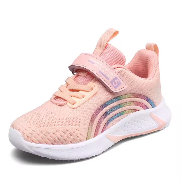 Zapatillas de deporte ligeras para niñas, zapatos de tenis informales para niños, zapatillas atléticas de baloncesto para correr y caminar - 1