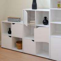 Estantería de Madera, Librería con Puerta y Compartimentos Abiertos, Mueble almacenaje, Organizador,en Color Natural de 119x29x59 cm para Estudio,Dormitorio,Salón, Oficina y Biblioteca - details 66