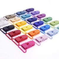 Abrazadera de Chupete para Bebé 48Pcs Ecológico Plástico Mezcla de Colores Sostenedor Transparente 25MM para Bebés de 4 Meses + Unisex Silicona Sin Nitroamina - details 3