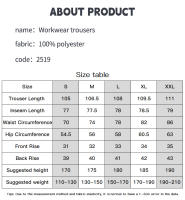 Pantalones cargo multibolsillos para hombre, nuevo estilo verano 2025, marca de moda, pantalones casuales de pierna recta holgados, pantalones deportivos para hombre - details 12