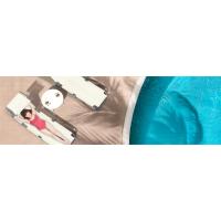 Juego de 2 Tumbonas Plegables Textileno con Parasol