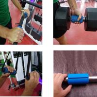 Agarre de barra de levantamiento de pesas, aumento de fricción, agarre de mancuerna de silicona grueso, equipo de Fitness Universal antideslizante, culturismo - details 11