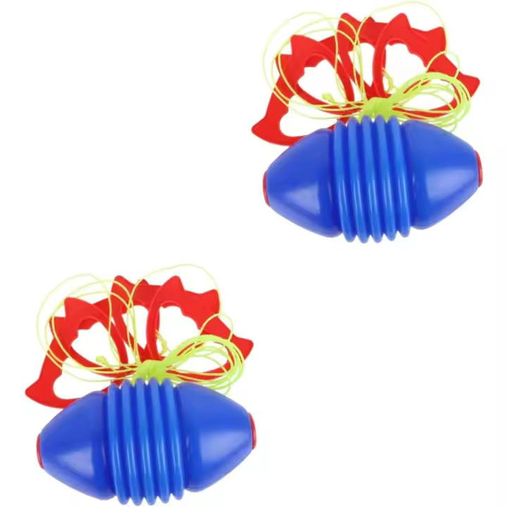 Juego de 2 piezas con Zoom deslizante para niños, pelota elástica interactiva de fútbol doble, bolas de entrenamiento para hacer ejercicio - 1