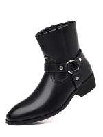 Botas con cremallera lateral de cabeza retro británica - details 22