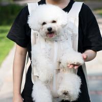 Bolsa frontal creativa para perros y mascotas, mochila de tela de nailon impermeable para mascotas, bolsa de transporte de malla transpirable duradera para gatos, pequeña - details 8
