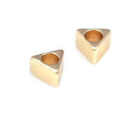 Pulseras de Triángulo de Latón Dorado 18K Abalorios de Espaciado para Hacer Joyería DIY - details 32
