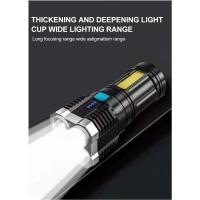 Linterna LED de alta potencia portátil Impermeable, Múltiples Componentes de Luz, Iluminación de 93m, Material de Aluminio, Resistente al Agua, Ideal para Acampar y Hogar DIY - details 3