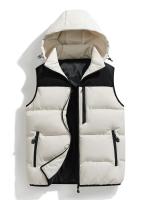 Hombre Chaleco Acolchado Chaleco de Poliéster con Capucha Impermeable, Acolchado, Diseño de Bloque de Color, Sin Mangas, Para Hombres y Mujeres Adecuado para Otoño/Invierno - details 2