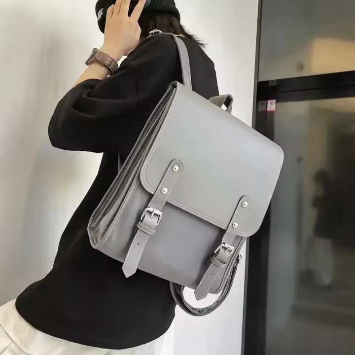 Nueva Mochila Coreana para Mujer Estilo Preppy, Mochila Escolar de Gran Capacidad, Tendencia Salvaje, Bolsa de Viaje para Hombre - 1