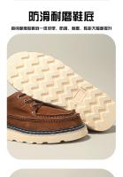 Nuevos zapatos de hombre de cuero genuino, zapatos de cuero de vaca puro de alta gama, casual, gamuza de cuero mate. - details 2