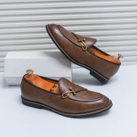 Zapatos Lefu para hombre, calzado de cuero PU, Color sólido, Simple, moda, transpirable, británico, grande, 38-46 - details 24