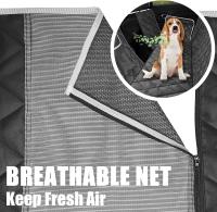 Funda para asiento de coche impermeable, con ventana de malla y bolsillo, portaobjetos, antideslizante y antiarañazos - details 5