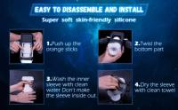 Leten masturbador masculino automático mamada hine juguete sexual para hombre con 10 modos de vibración y calefacción taza de masturbación vaginal Real - details 5