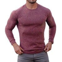 Jersey clásico de cuello alto para hombre, Jersey de punto con tejido acanalado, ajustado, color negro, para primavera y otoño, nueva moda - details 6