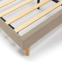 Estructura de cama tapizada de 30 cm, base para colchón, somier de láminas de madera, montaje sencillo - details 4