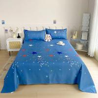 Sábanas de Cama Planas con Estampado de Flor Roja Tamaño de Cama Doble - details 8