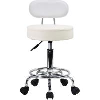 Bar telesilla Silla giratoria banqueta experimentales heces Aprendizaje Belleza Silla Alta Trasera Regulable en Altura con Ruedas (Negro) - details 7