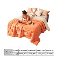 Manta de felpa de cordero grueso de doble capa, forro polar de felpa a cuadros para cama, sofá, manta de lana de Coral suave y cálida, mantas de invierno - details 21