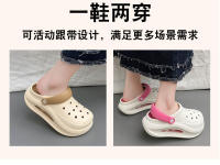 Sandalias de oficina para mujer, de verano, antideslizantes, de suela gruesa, con aumento de altura, de doble uso y punta cerrada. - details 8