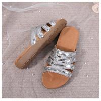 2025 Sandalias planas transpirables con diamantes de imitación - Zapatos de verano cómodos y bohemios para mujer para la playa, fiestas y uso diario, elegante moda primavera-verano - details 41