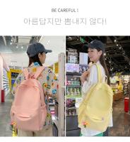 Mochila Impermeable de Nylon para Mujer Bolsa de Viaje Femenina Mochila Escolar para Niñas Adolescentes Bolsa de Libros de Color Sólido - details 2