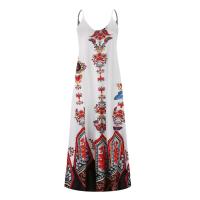 Vestido largo con tirantes estampado nuevo para mujer, talla grande para mujer - details 9