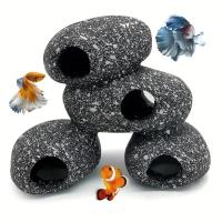 Cueva de piedra para acuario, pecera, estanque, decoración, cerámica para cría de camarones, 1 ud. - details 1
