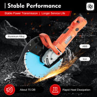 Sierra para hormigón Sierra eléctrica para piedra con hoja de diamante de 35 cm 3800 rpm 3000 W, Sierra para hormigón húmedo/seco, Cortador de piedra para corte sin polvo, 65 x 37 cm - details 3