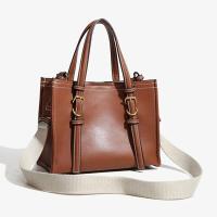 Bolso de mano vintage con asa superior para mujer, bolso de hombro de cuero PU sólido, bolso cruzado de gran capacidad, bolso de viajero, mochila de lujo de alta gama - details 1