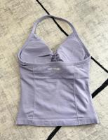 DFYNE-Top de tiras palangre de impacto para mujer, sujetador ajustado con espalda descubierta para yoga y gimnasio, ropa de entrenamiento elástica, top de gimnasio, sujetadores deportivos con cuello halter - details 7
