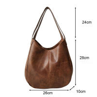 Bolso de mano para mujer de piel sintética suave de alta capacidad, diseño vintage, bolso de hombro con asa superior para mujer - details 27