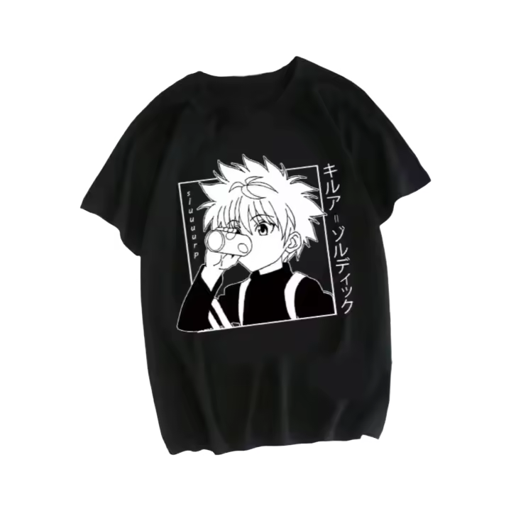 Camiseta Anime Hunter X Hunter Manga Japonés Hisoka Killua Zoldyck Kawaii Divertida Manga Corta Estilo Casual Para Jóvenes - 1