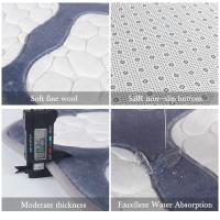 Alfombras de baño súper absorbentes antideslizantes, alfombras de baño de adoquines lavables, lindas alfombras de área de espuma viscoelástica en forma de pie - details 13