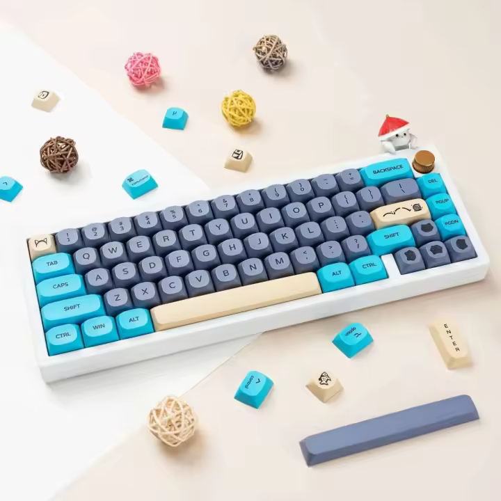 Color de gato PBT, archivo de configuración MA, cubierta de botón personalizada, sublimación de tinte, Compatible con teclado NICAL 108/104/87/61 - 1