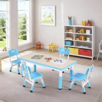 Mesa de Niños Ajustable en Altura Juego de Sillas de 4 Ideal para Jardín de Infantes y Habitación - details 60