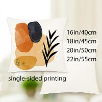 Funda Cojin de Lino con Patrón Geométrico Decorativo para Sofá Jardín Coche 45*45cm Lavable en Máquina Cierre de Borde Estilo de Rayas - details 4