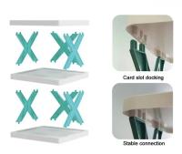 Estantes para zapatos, almacenamiento, estantes para zapatos desmontables, ahorra estante para el hogar familiar, zapatos simples multicapa - details 5