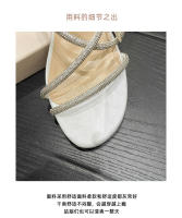 Sandalias de tacón alto con Cabeza redonda, diamante, arco nuevas, estilo, pequeño, tamaño grande, grueso, 41-43 - details 5