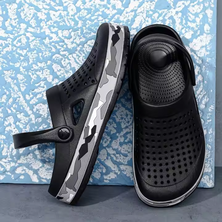 Zuecos de marca informales para Hombre, sandalias ligeras de EVA, Zapatos coloridos para verano y playa, gran oferta - 1