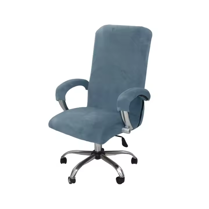 Fundas de Silla de Escritorio de Oficina de Alta Calidad Protector de Sillón Negro con Apoyabrazos - 1
