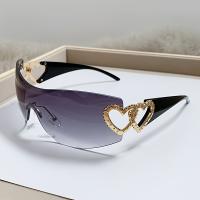 Gafas de Sol sin Marco Y2K para Mujer, Gafas de Sol de color sólido - details 4