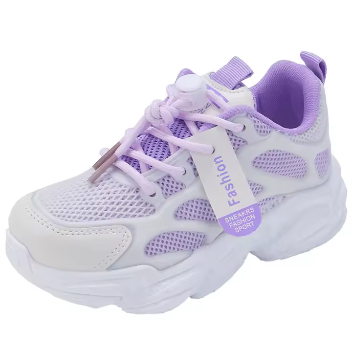 Zapatillas de deporte de malla para niños, deportes antideslizantes para niños, zapatos suaves para estudiantes - 1