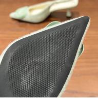 Sandalias de tacón alto con hebilla cuadrada y puntera, zapatos en la parte posterior - details 19