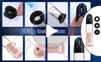Leten-aspiradora eléctrica con bolsillo para agrandar el coño, bomba para extender el pene, masturbador masculino, entrenador, Juguetes sexuales para hombres - details 0