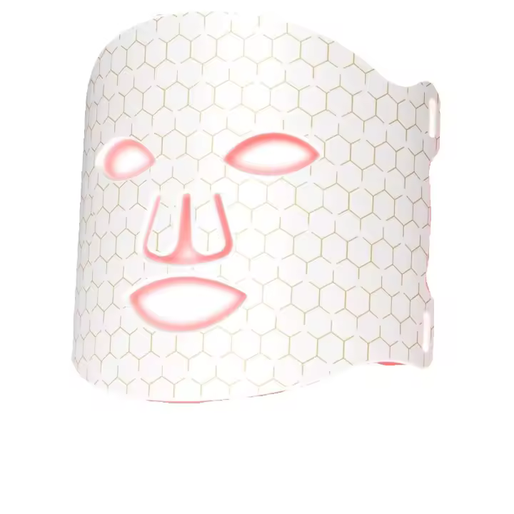 Máscara de terapia de luz roja para la cara, terapia de luz de máscara facial LED de 7 colores, máscara facial LED recargable para eliminación de acné antiarrugas antienvejecimiento, cuidado de la piel profesional en casa - 1