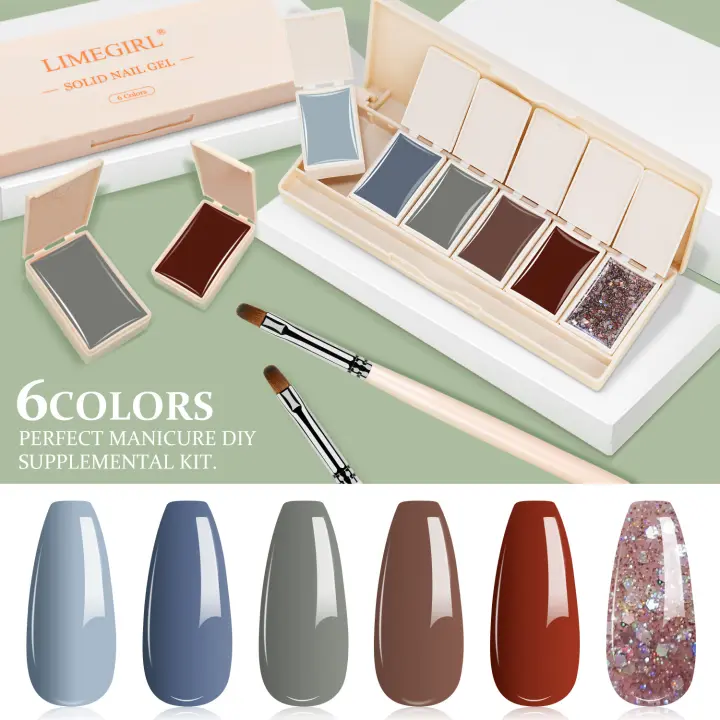 Juego de Esmalte de Uñas, Terapia de Luz, 6 Colores, gel - 1