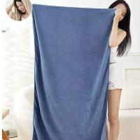 Toalla de baño portátil con absorción de agua para adultos, toalla de baño suave gruesa, forro polar Coral, manta de 140x70cm para el hogar - details 22