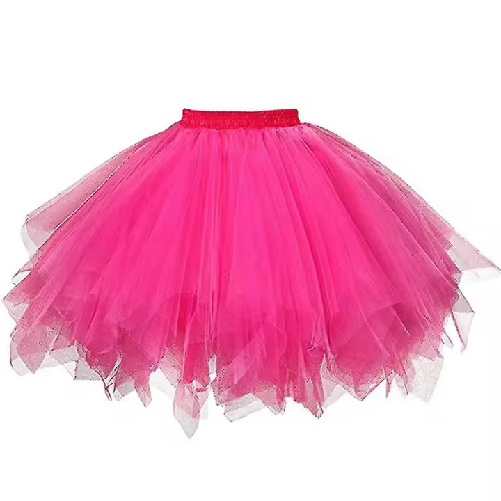 Faldas de tul plisadas para mujer, Falda corta de gasa para baile de carnaval, falda de baile de tutú para adultos - 1