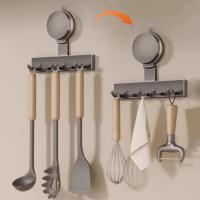 Con 3/5 ganchos, ganchos de ventosa, estante de almacenamiento reutilizable sin perforaciones para abrigo, toalla, ahorro de espacio, gancho Universal montado en la pared - details 10